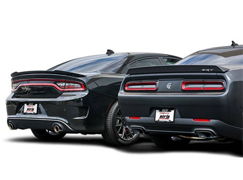 Borla 15-16 Dodge Challenger Hellcat 6.2L V8 ATAK w/ Valve Simulator CB Exhaust Factory Valance (view 4)