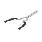 MBRP 2024Ford Mustang GT S650, 5.0 3in Cat-Back Dual Split Black-Coated Aluminized Steel (view 2)