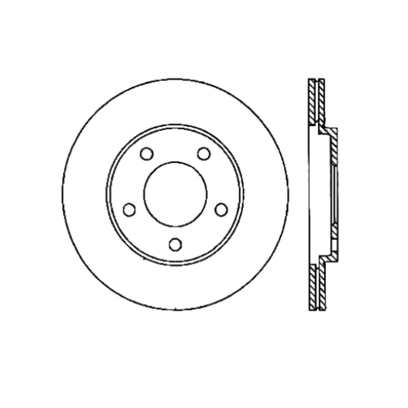 StopTech 05-14 Ford Mustang Cryo-Stop Rear Premium Rotor (view 7)