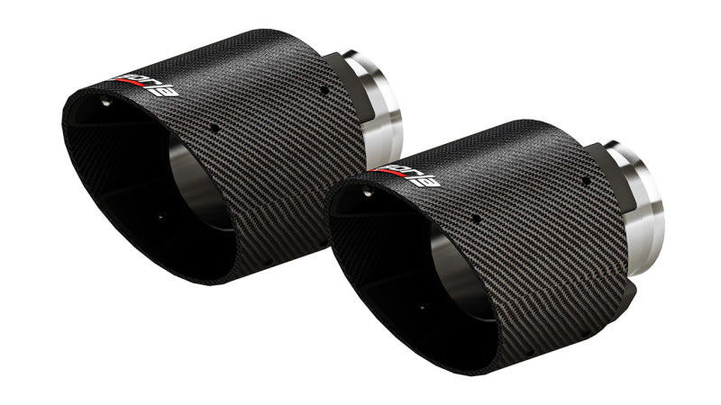 Borla 15-24 Dodge Charger V8 / 2023 Chrysler 300C T-304 SS Tips 5in Outlet - Carbon / Black Anodized (view 3)