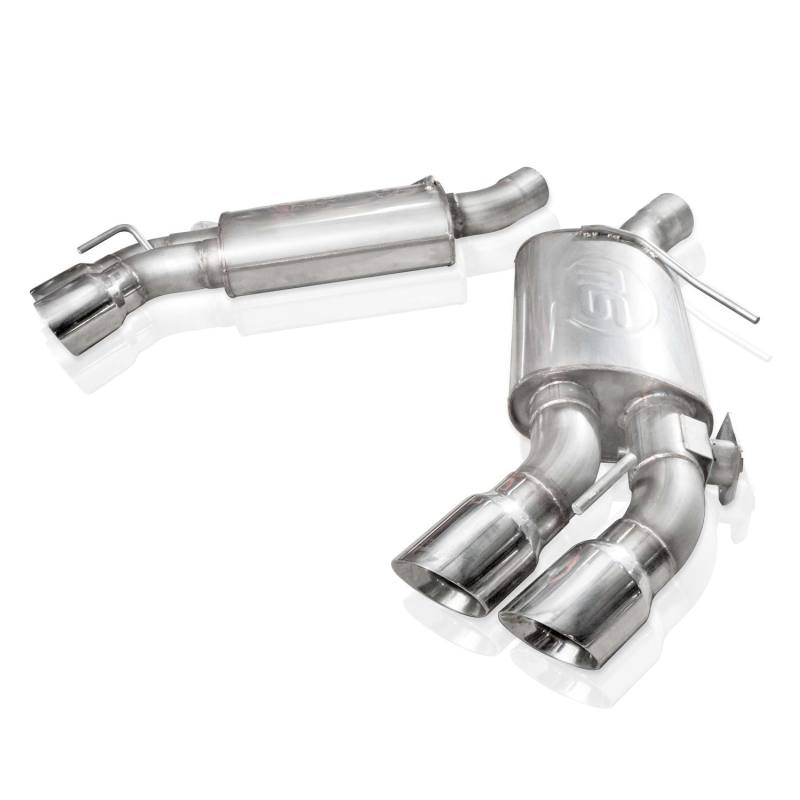 Stainless Works 2016+ Chevy Camaro SS 3in Redline Factory Connect Axle Back w/Valve & 4in Quad Tips (view 4)