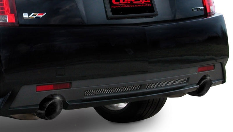 Corsa 09-13 Cadillac CTS Sedan V 6.2L V8 Black Touring Axle-Back Exhaust (view 3)