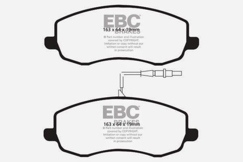 EBC AP Racing Caliper CP7040 Yellowstuff Brake Pads (view 4)