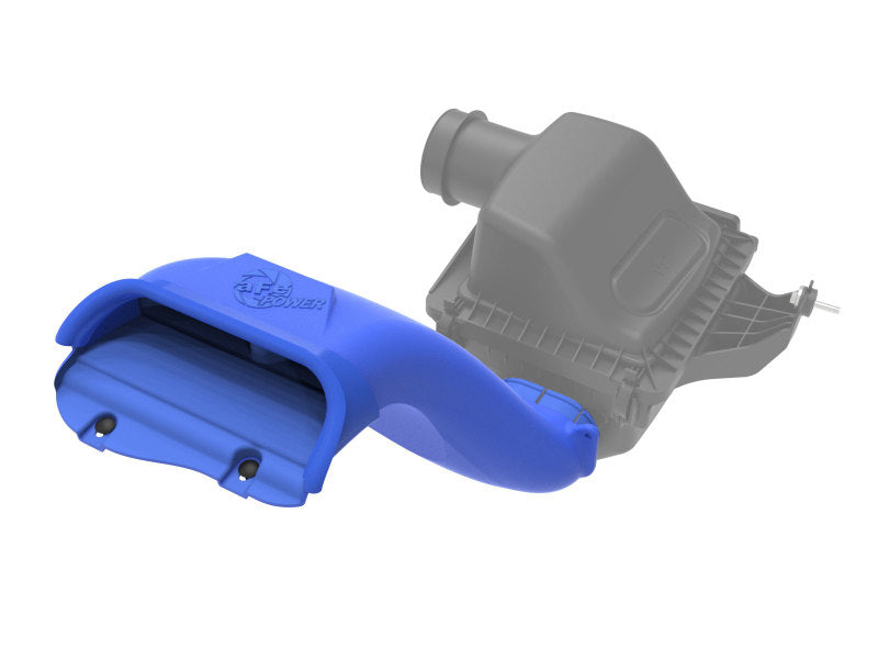 aFe Rapid Induction Dynamic Air Scoop 2021+ Ford F-150V6/V8 - Blue (view 2)