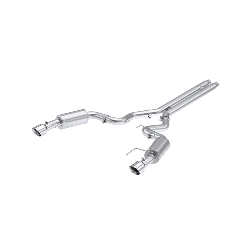 MBRP 2024 Ford Mustang GT S650, 5.0 Aluminized Steel 3in Cat-Back Dual Split Rear (Street) (view 3)