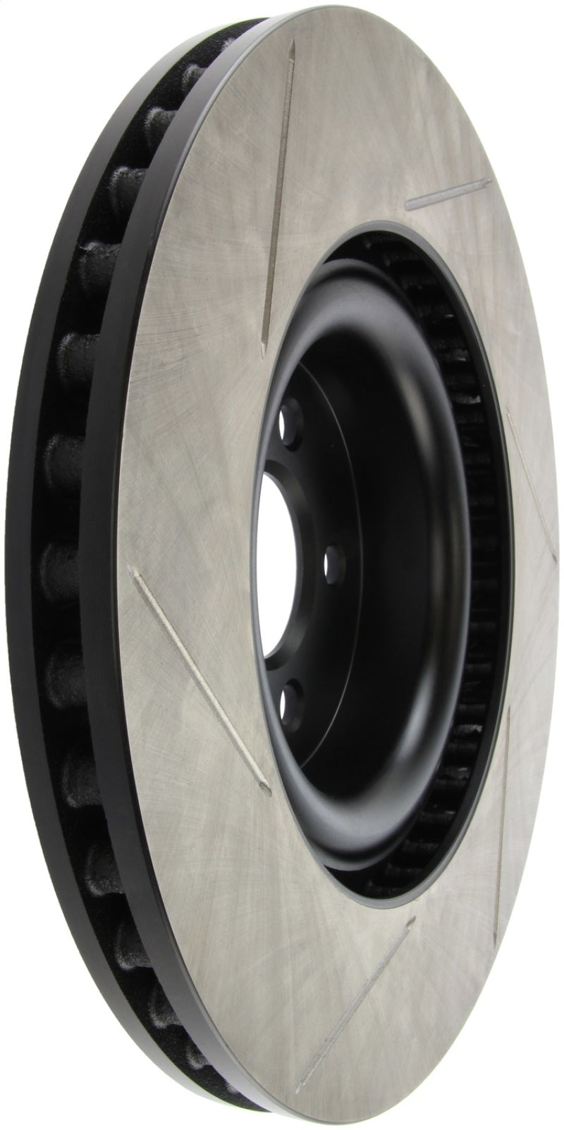 StopTech 2015 Ford Mustang GT w/ Brembo Brakes Left Front Slotted Brake Rotor (view 4)