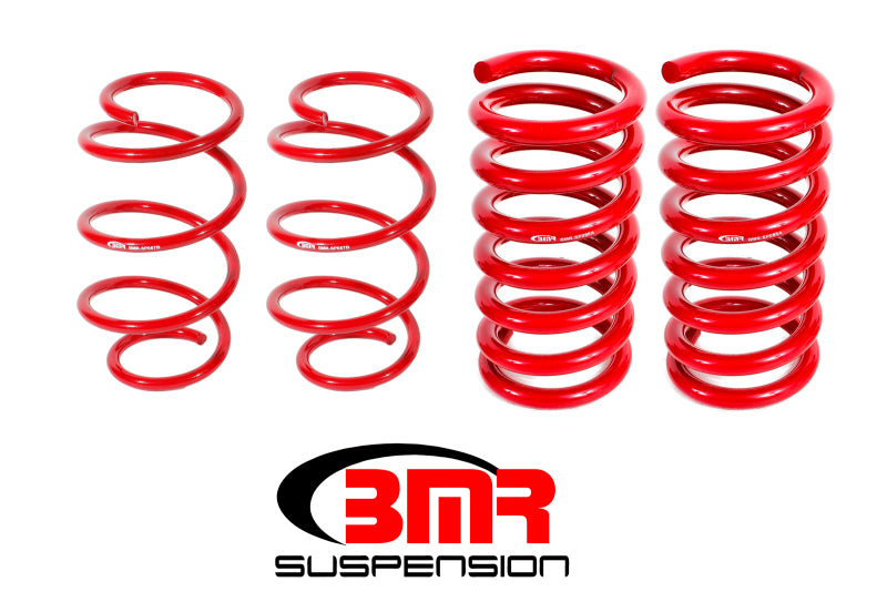 BMR 15-17 S550 Mustang Drag Version Lowering Springs (Set Of 4) - Red Main image