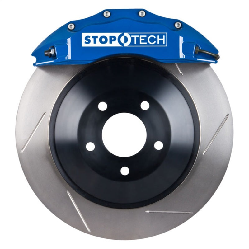 StopTech Chrysler 300C Front Touring 1-Piece BBK w/ Blue ST-60 Calipers Slotted Rotor Main image