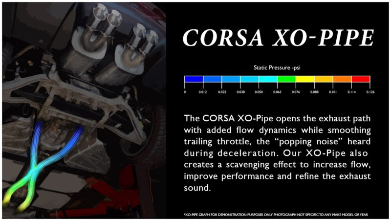 Corsa 06-11 Chevrolet Corvette C6 Z06 7.0L V8 XO Pipe Exhaust (view 4)
