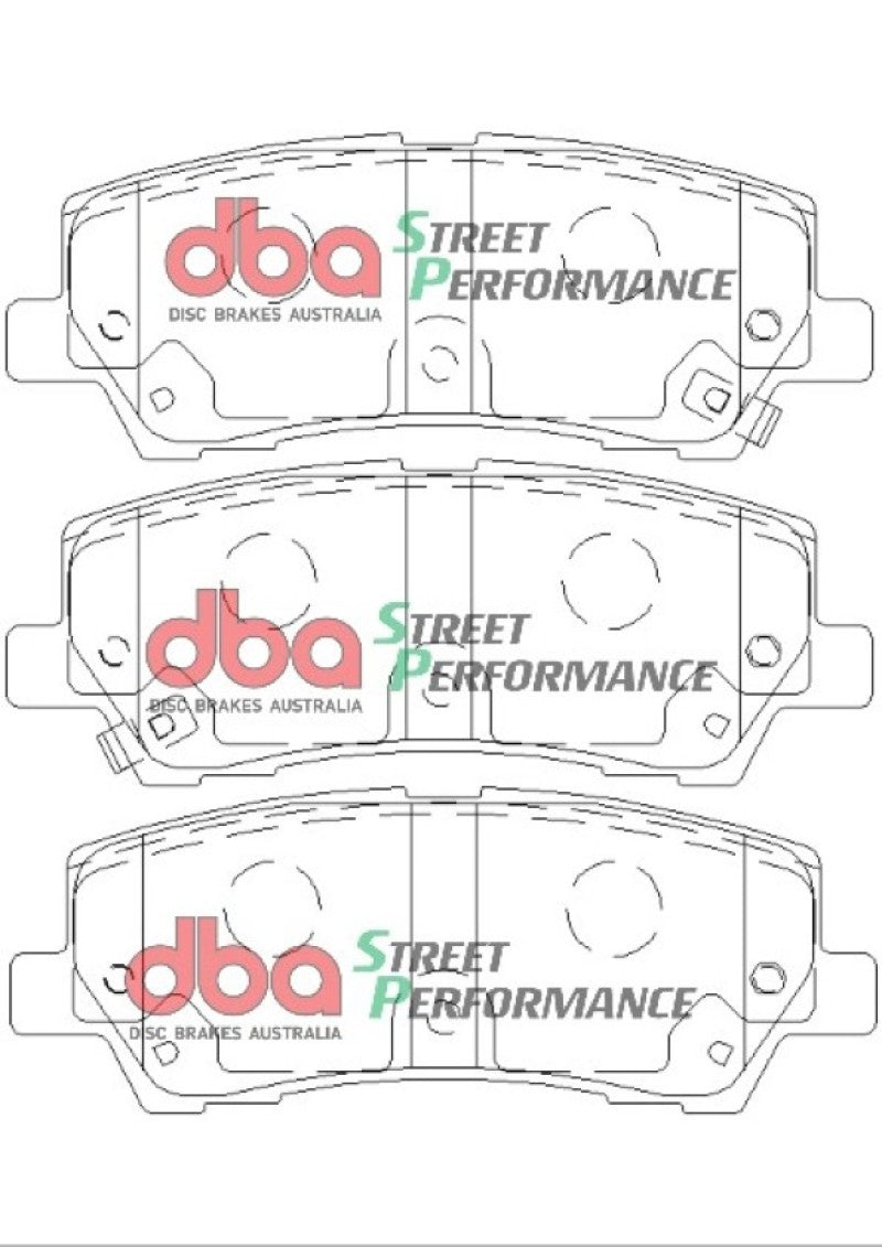 DBA 15-19 Ford Mustang GT (w/Performance Package/380mm Front Rotor) SP Performance Rear Brake Pads (view 5)