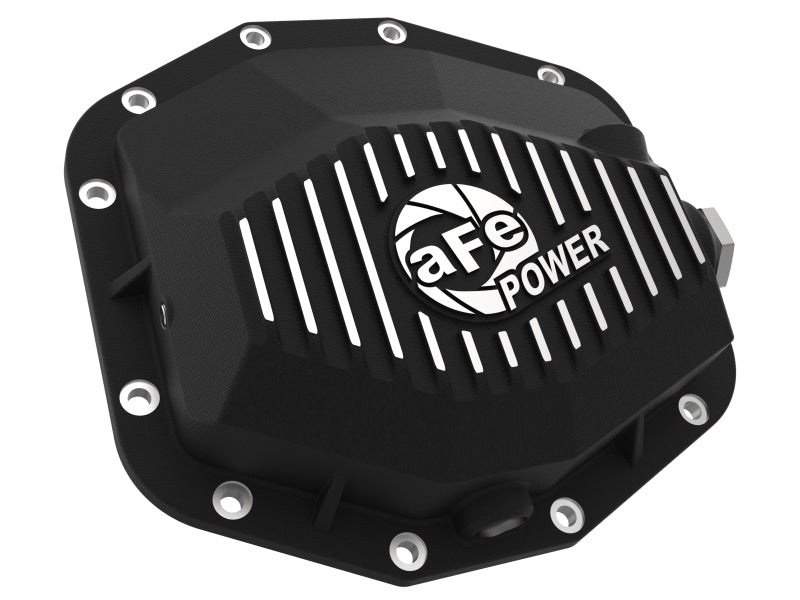 aFe POWER 21-22 Ram 1500 TRX Hemi V8 6.2L (sc) PRO Series Rear Differential Cover Black w/ Machined (view 8)