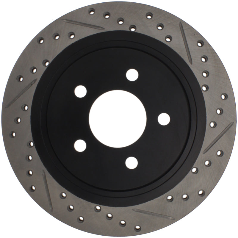 StopTech 05-10 Ford Mustang Slotted & Drilled Left Rear Rotor (view 12)