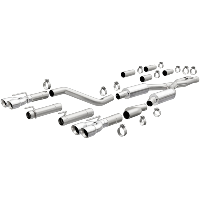 MagnaFlow 2017+ Dodge Challenger 409 SS Polished 3in Quad Tips Cat-Back Exhaust (view 2)