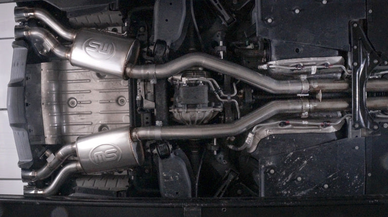 Stainless Works 2016-18 Cadillac CTS-V Sedan Catback System Resonated X-Pipe Dual-Mode Mufflers (view 9)