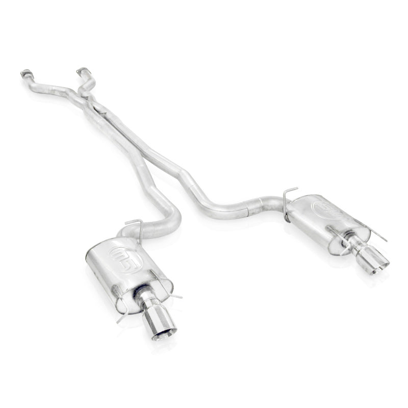 Stainless Works 2009-15 Cadillac CTS-V Sedan 3in Catback System X-Pipe S-Tube Mufflers 4in Tips (view 2)