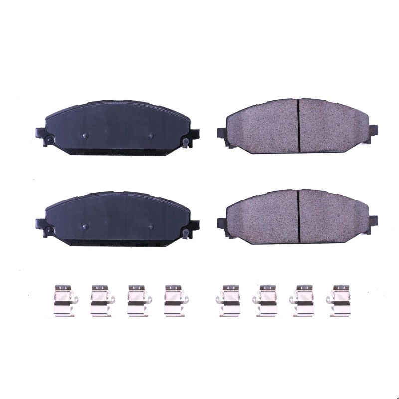 Power Stop 2019 Ram 1500 Front Z17 Evolution Ceramic Brake Pads w/Hardware Main image