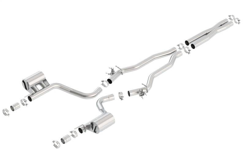 Borla 15-16 Dodge Charger Hellcat 6.2L V8 ATAK Catback Exhaust w/ Valves No Tips Factory Valance (view 2)