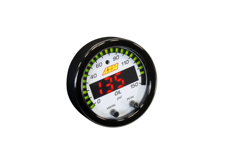 AEM X-Series 0-150 Oil Pressure Gauge Kit (view 6)