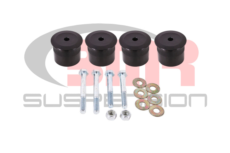 BMR 15-17 S550 Mustang Differential Bushing Kit (Aluminum) - Black Main image