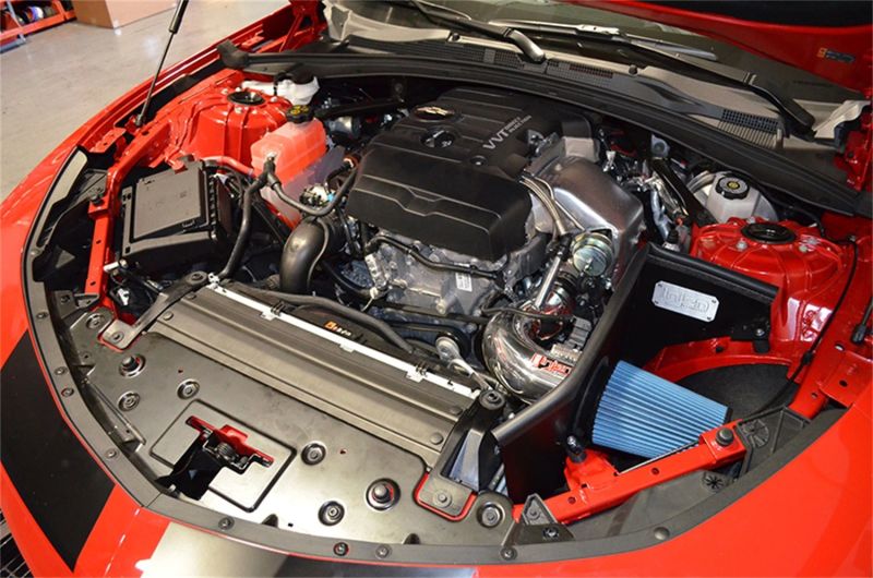 Injen 2016+ Chevy Camaro 2.0L Wrinkle Black Power-Flow Air Intake System (view 4)