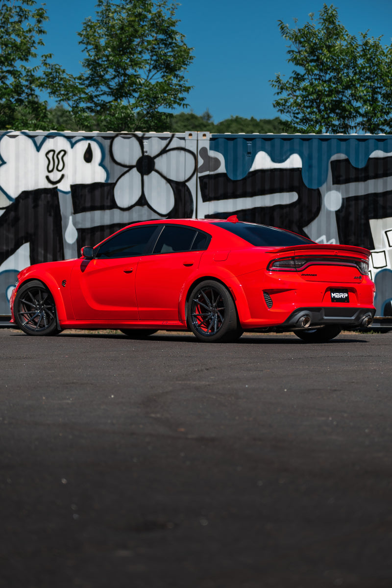 MBRP 17-21 Charger 5.7/6.1/6.4L 3in Dual Rear Exit SS Catback Exhaust w/ Carbon Fiber Tips (view 4)