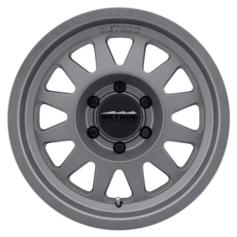 Method MR704 17x8.5 0mm Offset 6x135 87mm CB Matte Titanium Wheel Main image