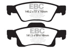 EBC 11+ Dodge Durango 3.6 Yellowstuff Rear Brake Pads (view 6)