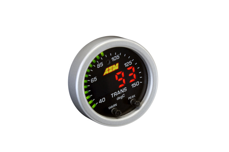 AEM X-Series Temperature 100-300F Gauge Kit (ONLY Black Bezel and Water Temp. Faceplate) (view 16)