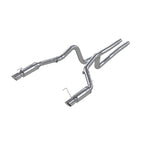 MBRP 05-09 Ford Mustang GT 4.6L Dual Split Rear Race Version AL/ 3in Cat Back Exhaust System (view 3)