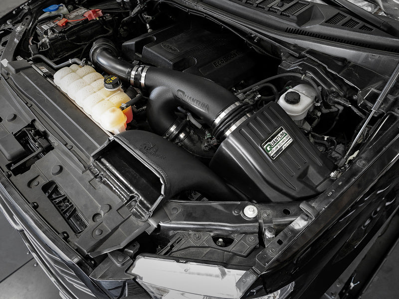 aFe Quantum Pro DRY S Cold Air Intake System 15-18 Ford F150 EcoBoost V6-3.5L/2.7L - Dry (view 2)