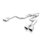 Stainless Works 15-19 Dodge Challenger 6.2L/6.4L Hemi 3in Redline Catback X-Pipe w/4in Quad Tips (view 2)