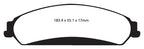 EBC 11+ Chrysler 300C 5.7 Redstuff Front Brake Pads (view 5)