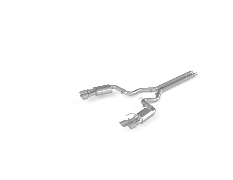 MBRP 18-19 Ford Mustang GT 5.0 3in Dual Split Rear Cat Back w/ Quad 4.0in Dual Wall Tips- T304 (view 2)