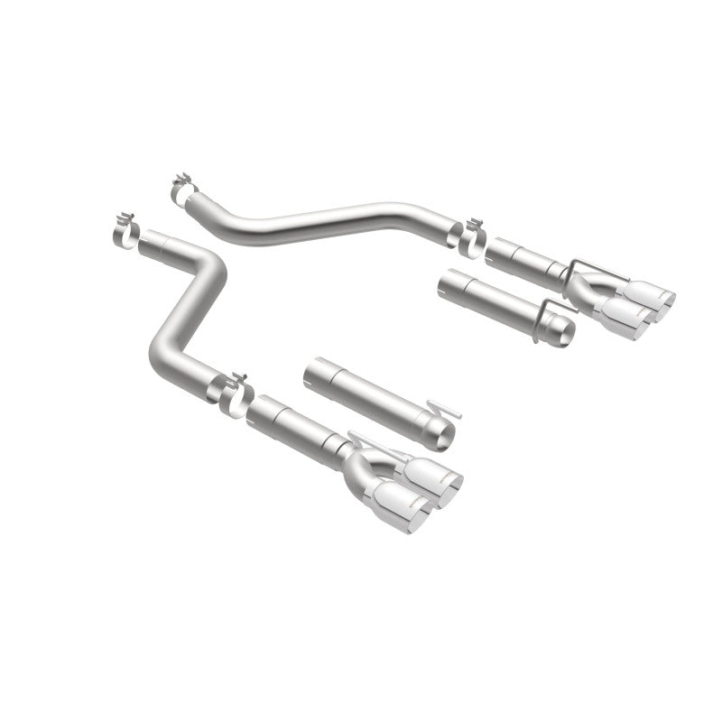 MagnaFlow Axle-Back, SS, 3in, Quad Split Rear 3.5 Tips 2015 Dodge Challenger incl SRT Hellcat (view 42)