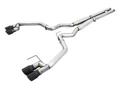 AWE Tuning 2018+ Ford Mustang GT (S550) Cat-Back Exhaust - Track Edition (Quad Diamond Black Tips)