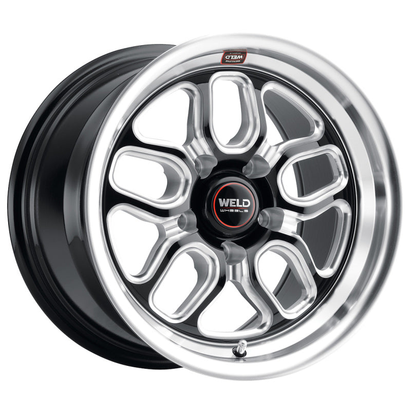 Weld S152 15X10 Laguna Drag 5X115 ET22 BS6.4 Gloss Black MIL Dia 78.1 (view 2)