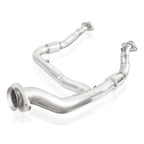 Stainless Works 15-18 F-150 3.5L Downpipe 3in High-Flow Cats Y-Pipe Factory Connection (view 9)