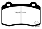 EBC 06-10 Jeep Grand Cherokee 6.1 SRT-8 Greenstuff Rear Brake Pads (view 5)