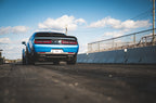 AWE Tuning 2015+ Dodge Challenger 6.4L/6.2L SC Track Edition Exhaust - Quad Chrome Silver Tips (view 3)