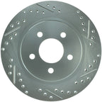 StopTech Select Sport 05-10 Ford Mustang GT Slotted and Drilled Rear Left Rotor (view 2)