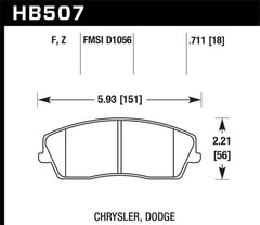 Hawk Performance Ceramic Street Brake Pads