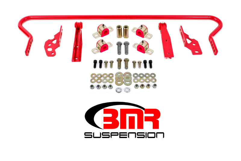 BMR 11-14 S197 Mustang Rear Hollow 25mm Adj. Sway Bar Kit w/ Bushings - Red Main image