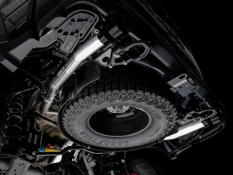 AWE Tuning 2021 RAM 1500 TRX 0FG Cat-Back Exhaust - Diamond Black Tips (view 6)