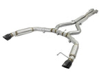 aFe MACH Force XP 3in 304 SS Sport Tone Cat-Back w/ Black Tips 15-17 Ford Mustang V6-3.7L/V8-5.0L