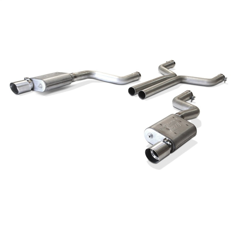 BBK 2015-16 Mustang GT Varitune Complete Cat Back Exhaust System (Includes Resonator Delete X-Pipe) (view 2)