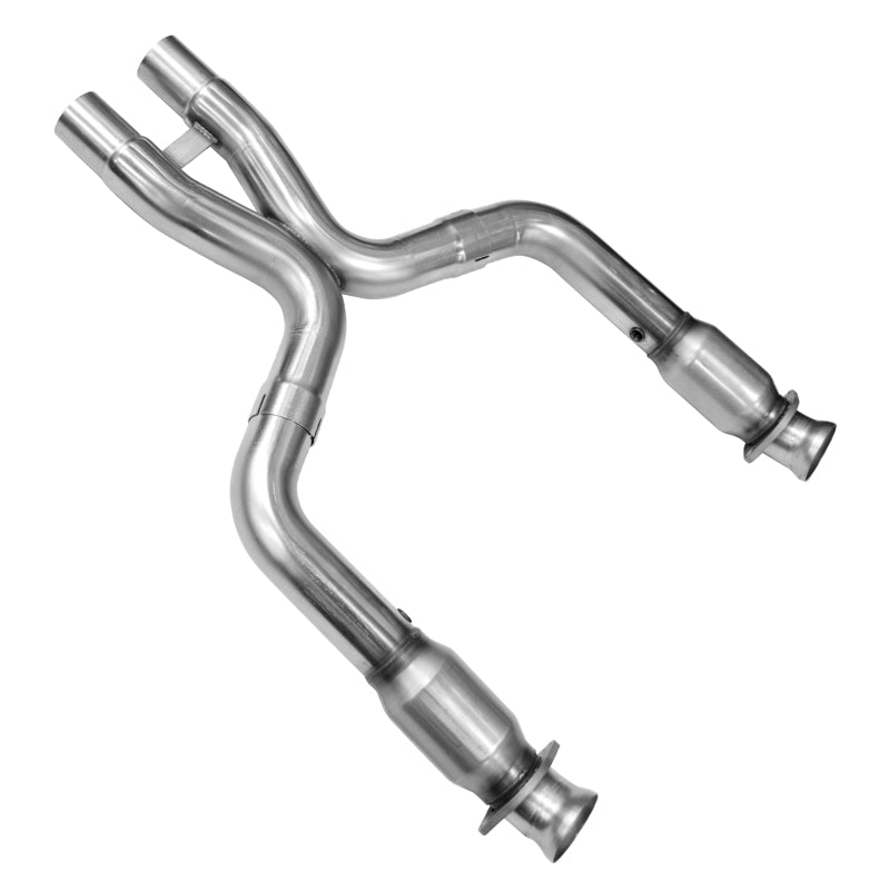 Kooks 11-14 Ford Mustang GT 5.0L 4V 3in x 2 3/4in OEM Exhaust GREEN Cat X Pipe Kooks HDR Req Secondary image