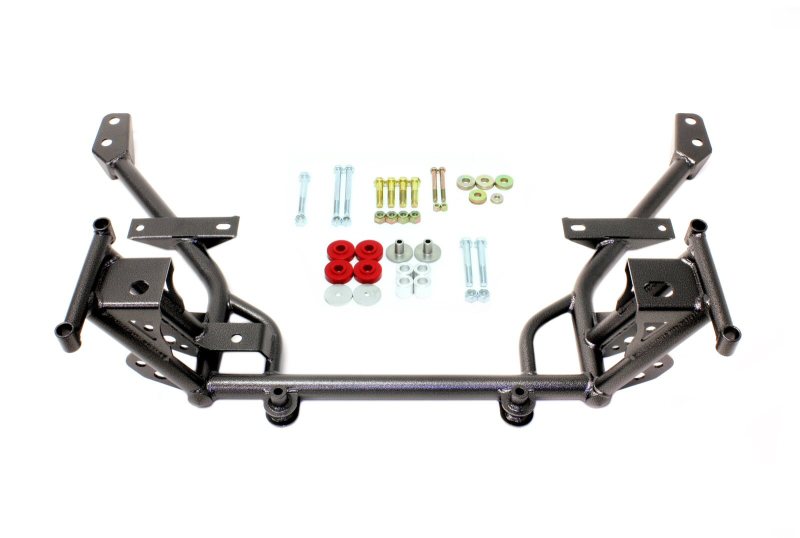 BMR 05-14 S197 Mustang K-Member w/ STD. Motor Mounts and STD. Rack Mounts - Black Hammertone Main image