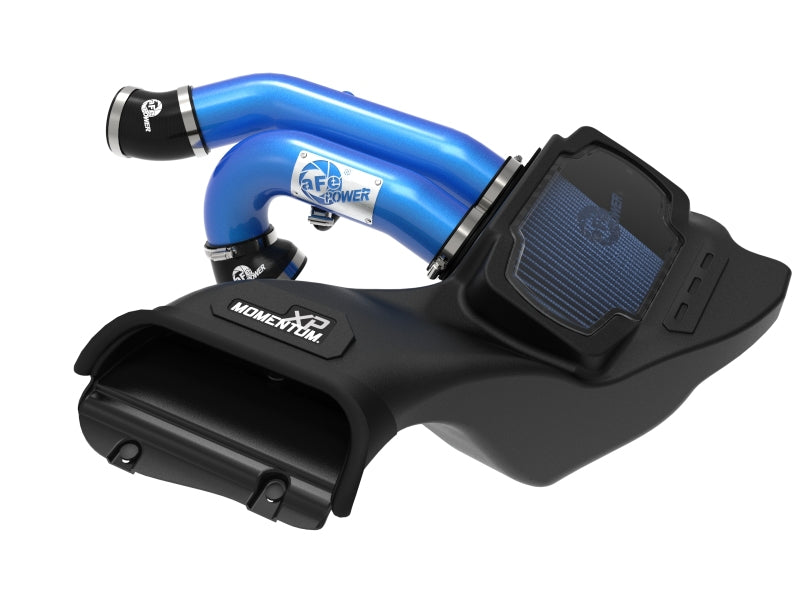 aFe 21-22 Ford F-150 Raptor V6-3.5L(tt) Momentum XP Cold Air Intake System - Blue w/ Pro 5R Filter Main image
