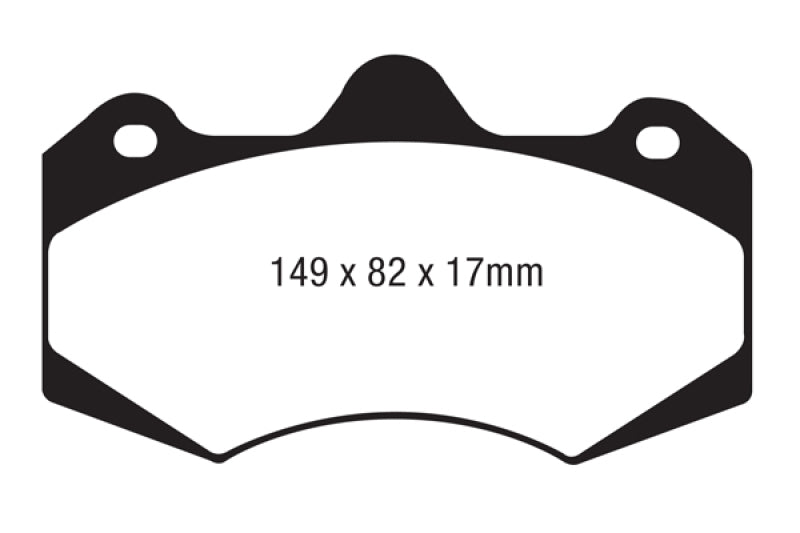 EBC AP Racing Caliper CP7040 Yellowstuff Brake Pads (view 6)