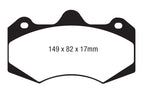 EBC AP Racing Caliper CP7040 (AP Racing Pad CP7040D54) Bluestuff Brake Pads (view 5)